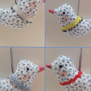 Gyöngyös, csipkés kismadarak - otthon & életmód - dekoráció - ajtó- és ablak dekoráció - ablakdísz - Meska.hu