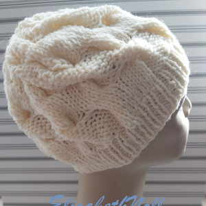 Fantázia, csavart mintás sapka  - Meska.hu