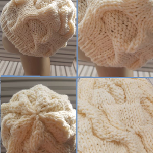 Fantázia, csavart mintás sapka  - ruha & divat - sál, sapka, kendő - sapka - Meska.hu