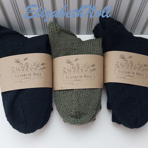 3 pár kézzel kötött, 100% gyapjú zokni, Ruha & Divat, Cipő & Papucs, Zokni, Kötés, MESKA