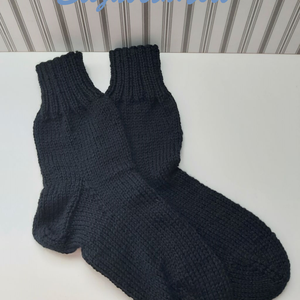 3 pár kézzel kötött, 100% gyapjú zokni - ruha & divat - cipő & papucs - zokni - Meska.hu