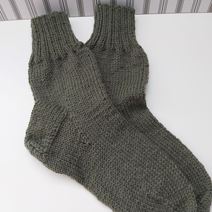 3 pár kézzel kötött, 100% gyapjú zokni - ruha & divat - cipő & papucs - zokni - Meska.hu