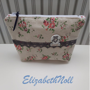 Virágos neszesszer bagollyal - Meska.hu