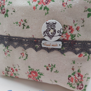 Virágos neszesszer bagollyal - otthon & életmód - papír, írószer - tolltartó & ceruzatekercs - Meska.hu