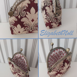 Francia barokk gobelin pénztárca, neszesszer - táska & tok - neszesszer - Meska.hu