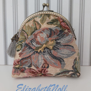 Virágmintás gobelin pénztárca, neszesszer, Táska & Tok, Neszesszer, Varrás, MESKA