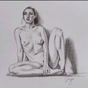 Boudoir kép megrendelésre, Művészet, Grafika & Illusztráció, Ceruzarajz, Festészet, Fotó, grafika, rajz, illusztráció, MESKA