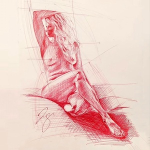 Boudoir kép megrendelésre - művészet - grafika & illusztráció - ceruzarajz - Meska.hu