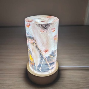 Modern hangulatlámpa valádi szárított virágokkal, Otthon & Életmód, Lámpa, Hangulatlámpa, Mindenmás, MESKA