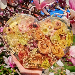 Emlékőrző Menyasszonyi csokorból - esküvő - emlék & ajándék - szülőköszöntő ajándék - Meska.hu