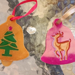 Karácsonyfa díszek. Kézimunka. Epoxi. Karácsony. Az ár 1 darab.  - karácsony - karácsonyi lakásdekoráció - karácsonyfa, grincsfa - Meska.hu