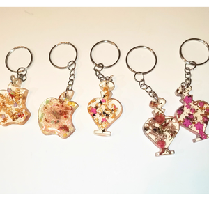 Kulcstartó epoxigyantából rózsaszín és kék színben. Költség 1 darab termékre  - táska & tok - kulcstartó & táskadísz - táskadísz - Meska.hu