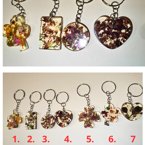 Epoxigyanta kulcstartó, átlátszó. Kulcstartó szárított virágokkal. Költség 1 darab termékre , Táska & Tok, Kulcstartó & Táskadísz, Táskadísz, Mindenmás, Ékszerkészítés, MESKA