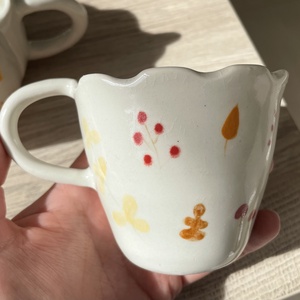 Falevél bögre - otthon & életmód - konyhafelszerelés, tálalás - tálalás - bögre & csésze - Meska.hu