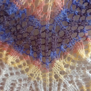 Grand Canyon - Kézzel kötött csipkekendő - ruha & divat - sál, sapka, kendő - vállkendő - Meska.hu