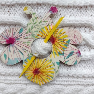 Méhecskés sáltű és fülbevaló szett - ékszer - ékszerszett - Meska.hu