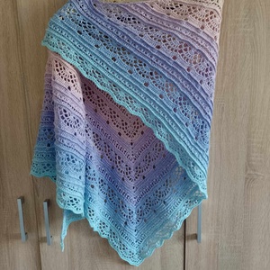 Pasztell-álom horgolt vállkendő - ruha & divat - sál, sapka, kendő - vállkendő - Meska.hu