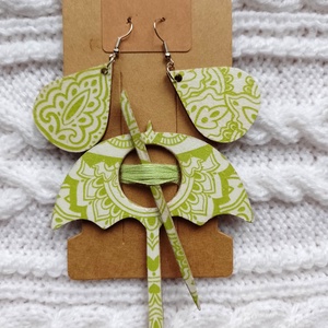 Esernyő sáltű és fülbevaló szett - ékszer - ékszerszett - Meska.hu