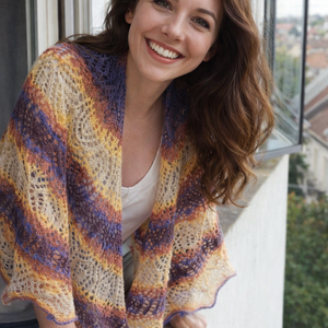 Grand Canyon - Kézzel kötött csipke vállkendő, Ruha & Divat, Sál, Sapka, Kendő, Vállkendő, Kötés, MESKA