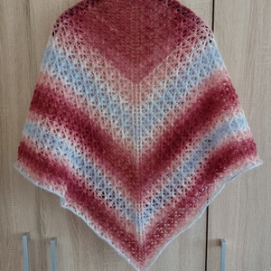 Lehelet - Kézzel kötött csipke vállkendő - ruha & divat - sál, sapka, kendő - vállkendő - Meska.hu