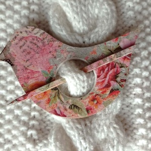 Romantikus sáltű + fülbevaló szett - ékszer - ékszerszett - Meska.hu