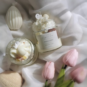 Akácvirág illatú szójaviasz gyertya , Otthon & Életmód, Gyertya, illat, aroma, Gyertya, Gyertya-, mécseskészítés, MESKA