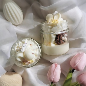 Akácvirág illatú szójaviasz gyertya  - otthon & életmód - gyertya, illat, aroma - gyertya - Meska.hu