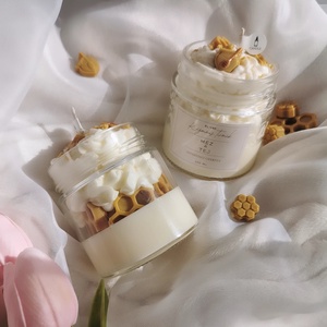 Méz és tej illatú illatgyertya  - otthon & életmód - gyertya, illat, aroma - gyertya - Meska.hu