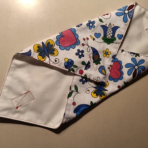 Virág mintás újraszalvéta  - otthon & életmód - konyhafelszerelés, tálalás - konyhai textil - szalvéta - Meska.hu