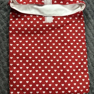 Szív mintás uzsonnászsák és nasizsák - táska & tok - uzsonna- & ebéd tartó - ebéd tasak, doboz - Meska.hu