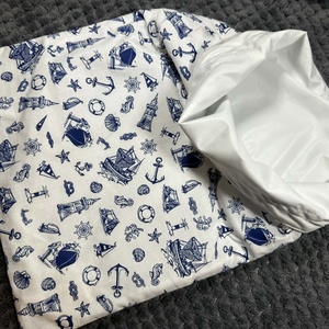 Tengerész mintás kenyérzsák szett, Táska & Tok, Bevásárlás & Shopper táska, Kenyeres zsák, Varrás, MESKA