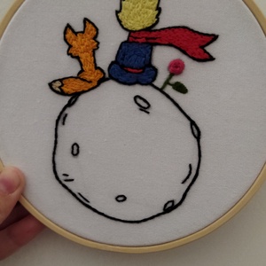 A kis herceg hímzett kép  - Meska.hu