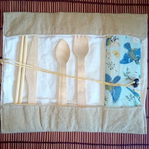 Cutlery case  - táska & tok - uzsonna- & ebéd tartó - evőeszköz tartó - Meska.hu