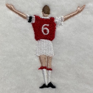 Hímzett póló, Tony Adams ikonikus gólöröme - '98 - ruha & divat - férfi ruha - póló - Meska.hu