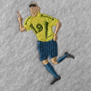 Hímzett póló, Ronaldo - ikonikus gólöröm - '02 - ruha & divat - férfi ruha - póló - Meska.hu