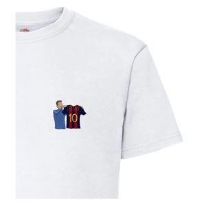 Hímzett póló, Messi- ikonikus gólöröm - '17 - ruha & divat - férfi ruha - póló - Meska.hu