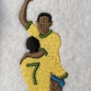 Hímzett póló, Pelé - ikonikus gólöröm - '70 - ruha & divat - férfi ruha - póló - Meska.hu