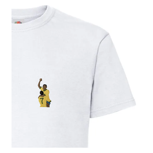 Hímzett póló, Pelé - ikonikus gólöröm - '70 - ruha & divat - férfi ruha - póló - Meska.hu