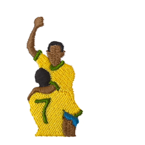 Hímzett póló, Pelé - '70 - ruha & divat - férfi ruha - póló - Meska.hu