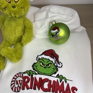 Hímzett Grincses pulóver - ruha & divat - női ruha - pulóver - Meska.hu