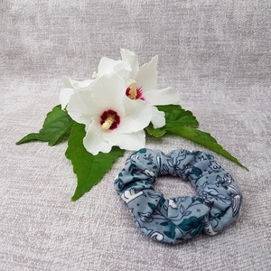 Textil hajgumi, scrunchie - menta - kb. 8 cm - ruha & divat - hajdísz & hajcsat - hajgumi - Meska.hu