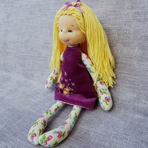 Emese baba, játékbaba, öltöztethető textil baba, textilbaba, rongybaba - játék & sport - baba & babaház - öltöztethető baba - Meska.hu