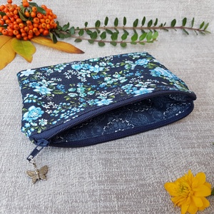 Virágos farmer neszesszer, zsebkendőtartó, bármitartó - Meska.hu