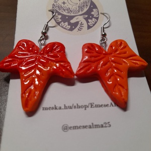 Őszi falevél fülbevaló - ékszer - fülbevaló - fülékszer - Meska.hu