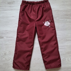  122-es bordó bagoly vízlepergetős polár bélelt nadrág, Ruha & Divat, Babaruha & Gyerekruha, Nadrág, Varrás, MESKA