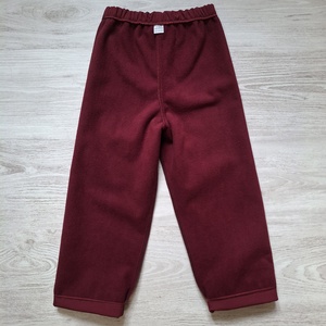  122-es bordó bagoly vízlepergetős polár bélelt nadrág - ruha & divat - babaruha & gyerekruha - nadrág - Meska.hu