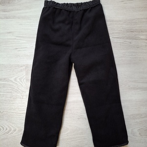   116-os fekete mozdony vízlepergetős polár bélelt nadrág - ruha & divat - babaruha & gyerekruha - nadrág - Meska.hu