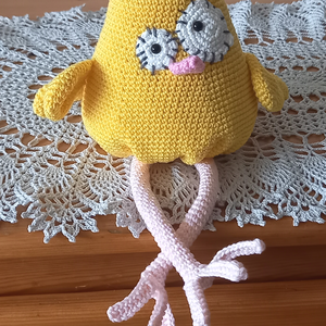 Bohókás csirke - kézzel horgolt amigurumi figura - játék & sport - plüssállat & játékfigura - madár - Meska.hu
