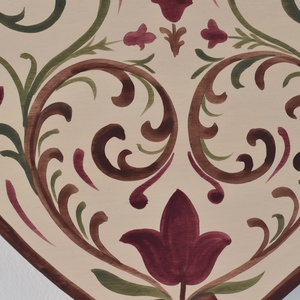 Kézzel festett szív tábla népi motívumokkal -Megyaszó - otthon & életmód - dekoráció - kép & falikép - táblakép - Meska.hu