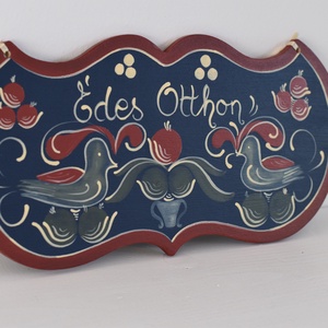 Édes otthon tábla- Madaras - otthon & életmód - dekoráció - ajtó- és ablak dekoráció - ajtódísz & kopogtató - Meska.hu